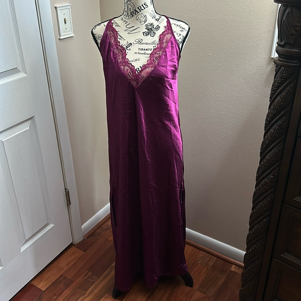 Inc. satin nightgown full length